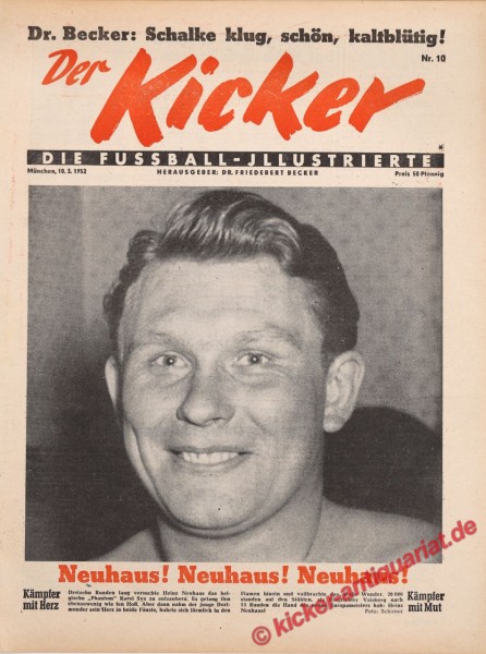 Kicker Nr. 10W, 10.3.1952 bis 16.3.1952