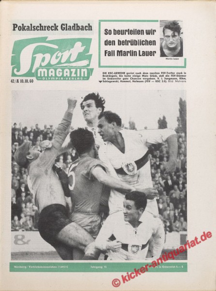 Sportmagazin Nr. 42A, 17.10.1960 bis 23.10.1960