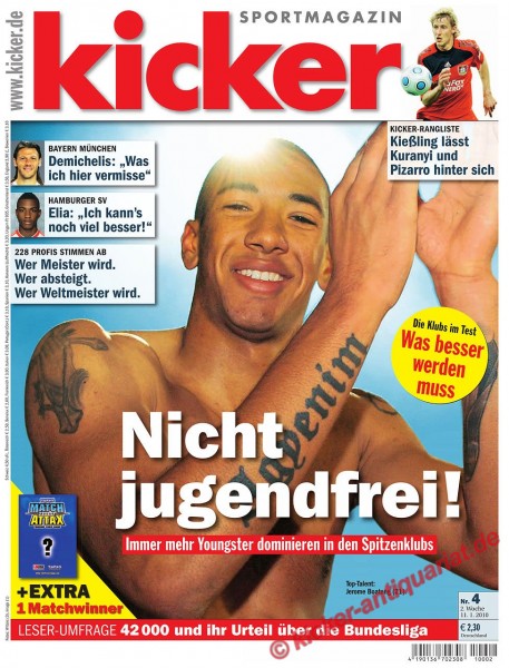 Nicht jugendfrei! Top Talent: Jerome Boateng! + Kicker MATCH ATTAX KARTE