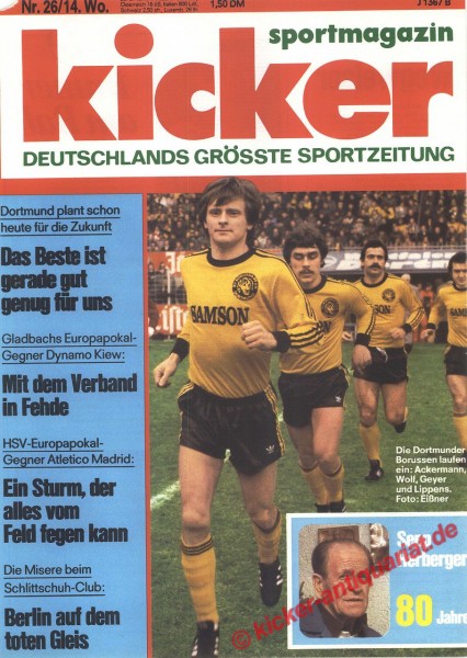 Kicker Sportmagazin Nr. 26, 28.3.1977 bis 3.4.1977