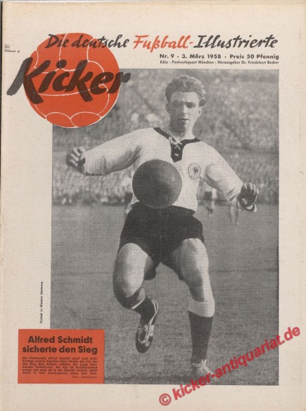 Kicker Nr. 9, 3.3.1958 bis 9.3.1958