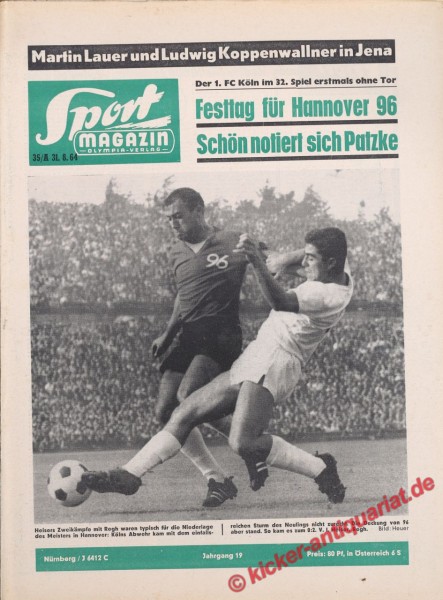 Sportmagazin Nr. 35A, 31.8.1964 bis 6.9.1964