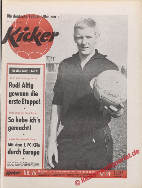 Kicker Nr. 26, 25.6.1962 bis 1.7.1962