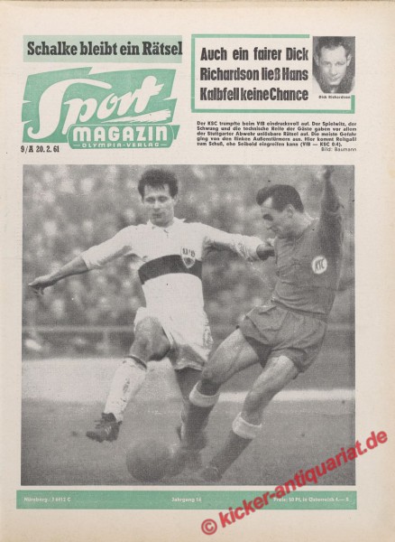 Sportmagazin Nr. 9A, 27.3.1961 bis 2.4.1961