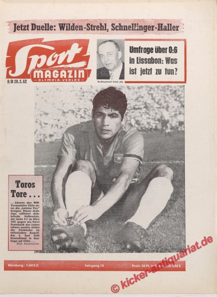 Sportmagazin Nr. 9B, 28.2.1962 bis 6.3.1962