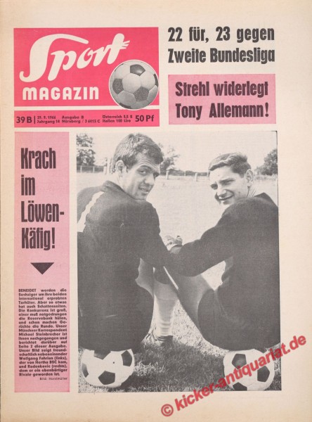 Sportmagazin Nr. 39B, 29.9.1966 bis 5.10.1966