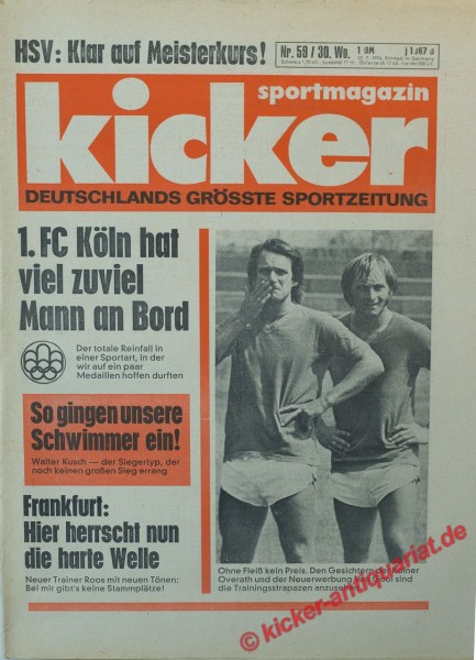 Kicker Sportmagazin Nr. 59, 22.7.1976 bis 28.7.1976