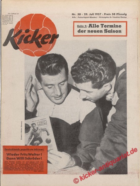 Kicker Nr. 30, 29.7.1957 bis 4.8.1957