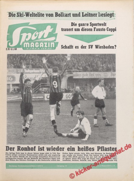 Sportmagazin Nr. 2A, 11.1.1960 bis 17.1.1960