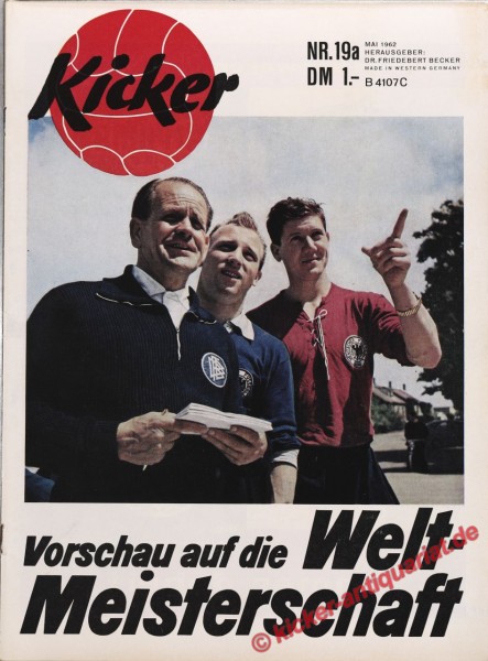 Vorschau auf die Fußball Weltmeisterschaft 1962