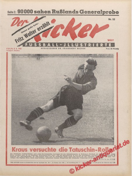 Kicker Nr. 32, 8.8.1955 bis 14.8.1955