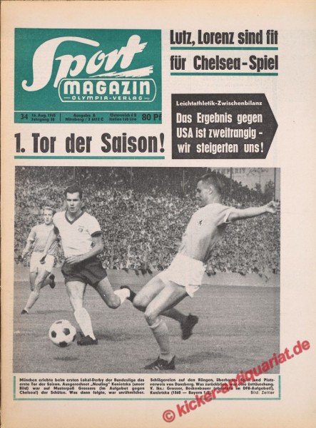 Sportmagazin Nr. 34A, 16.8.1965 bis 22.8.1965