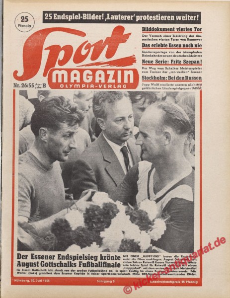Sportmagazin Nr. 26B, 30.6.1955 bis 6.7.1955
