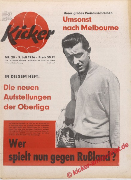 Kicker Nr. 28, 9.7.1956 bis 15.7.1956