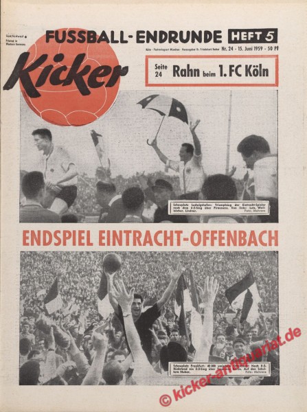 Kicker Nr. 24, 15.6.1959 bis 21.6.1959
