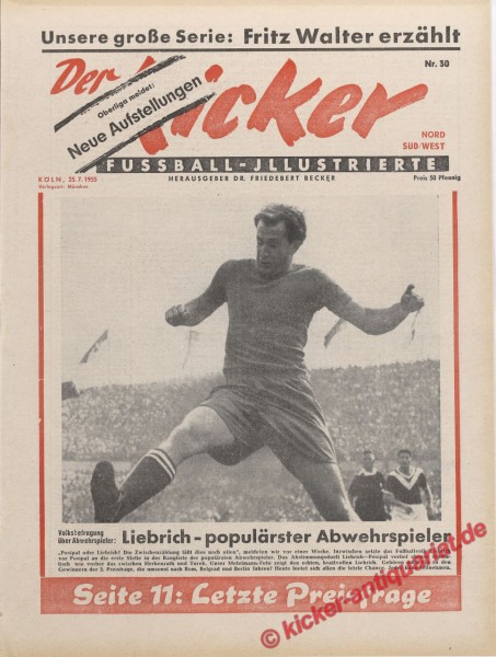Kicker Nr. 30, 25.7.1955 bis 31.7.1955