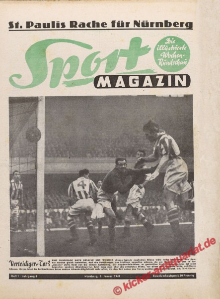 Sportmagazin Nr. 1, 5.1.1949 bis 11.1.1949
