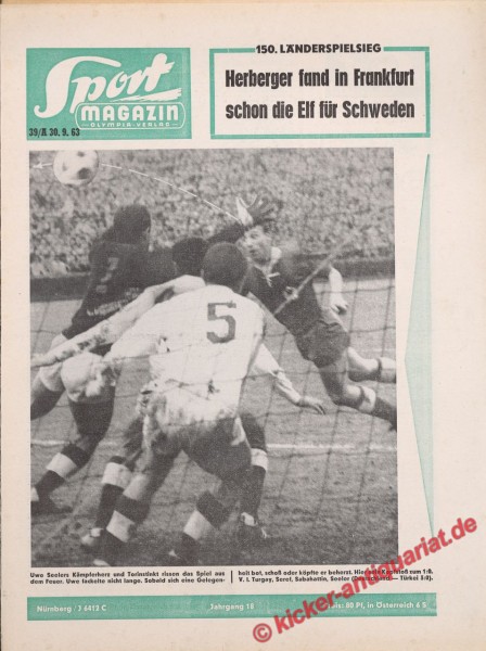 Sportmagazin Nr. 39A, 30.9.1963 bis 6.10.1963
