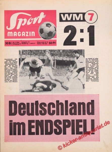 Sportmagazin Nr. 30B, 26.7.1966 bis 1.8.1966