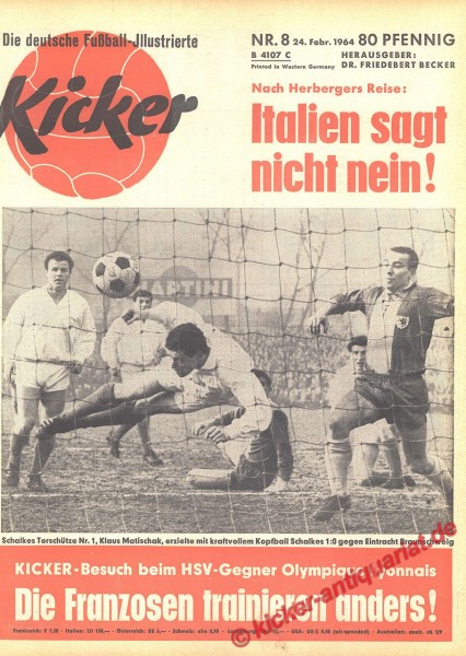 Kicker Nr. 8, 24.2.1964 bis 1.3.1964