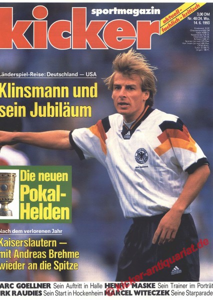 DIE NEUEN DFB POKAL HELDEN: Titelbild: Jürgen Klinsmann.