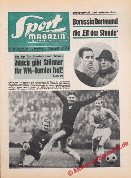 Sportmagazin Nr. 10A, 7.3.1966 bis 13.3.1966