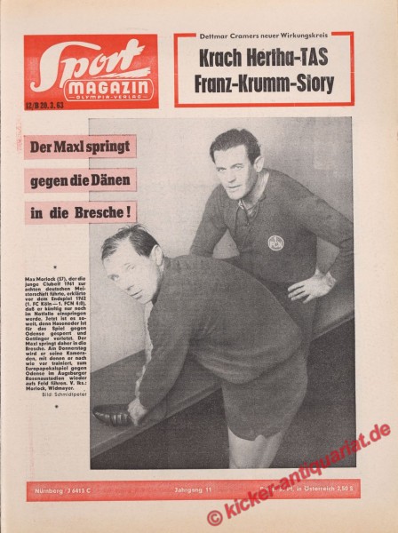 Sportmagazin Nr. 12B, 20.3.1963 bis 26.3.1963