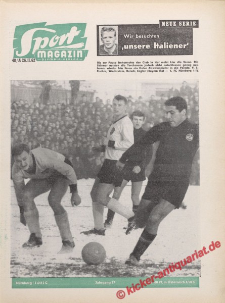 Sportmagazin Nr. 48A, 26.11.1962 bis 2.12.1962