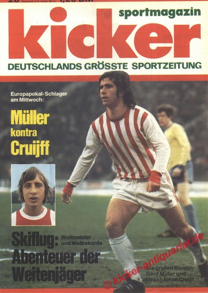 Kicker Sportmagazin Nr. 20, 5.3.1973 bis 11.3.1973