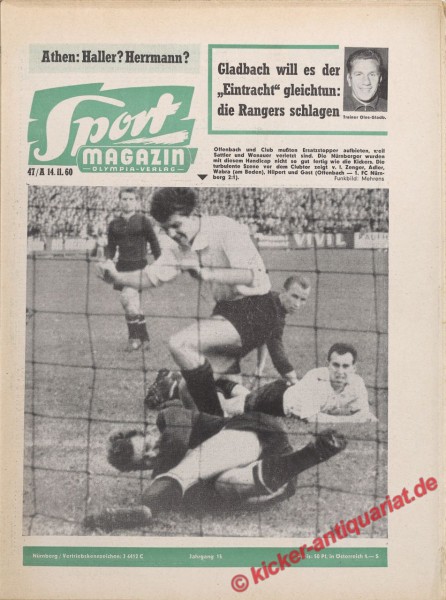 Sportmagazin Nr. 47A, 21.11.1960 bis 27.11.1960