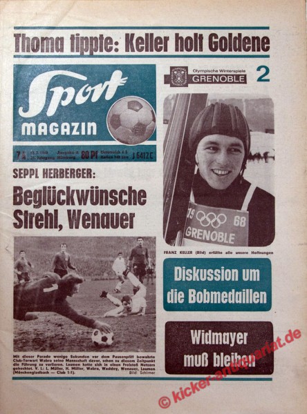 Sportmagazin Nr. 7A, 12.2.1968 bis 18.2.1968