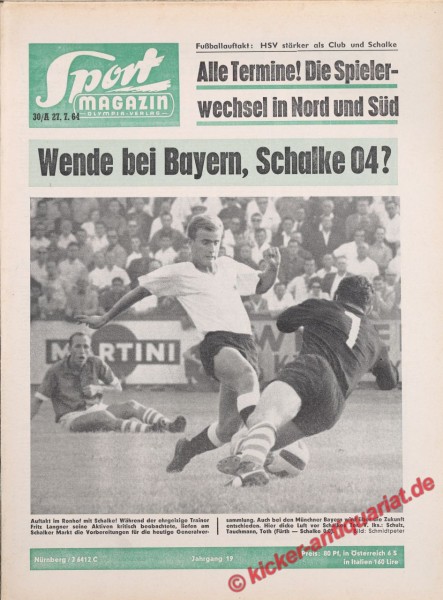 Sportmagazin Nr. 30A, 27.7.1964 bis 2.8.1964