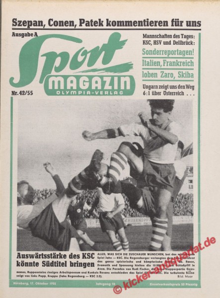 Sportmagazin Nr. 42A, 17.10.1955 bis 23.10.1955
