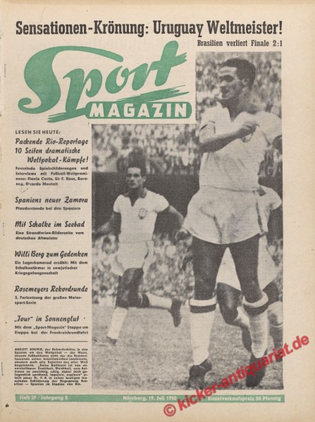 Sportmagazin Nr. 29, 19.7.1950 bis 25.7.1950