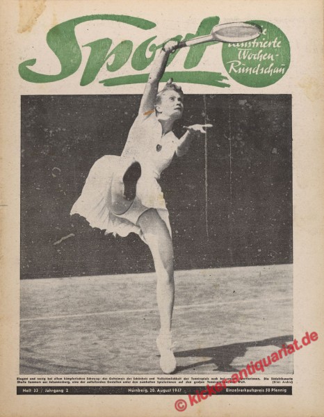 Sportmagazin Nr. 33, 20.8.1947 bis 26.8.1947