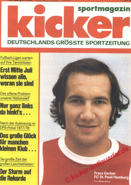 Kicker Sportmagazin Nr. 52, 27.6.1977 bis 3.7.1977
