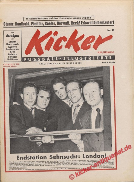 Kicker Nr. 48, 29.11.1954 bis 5.12.1954