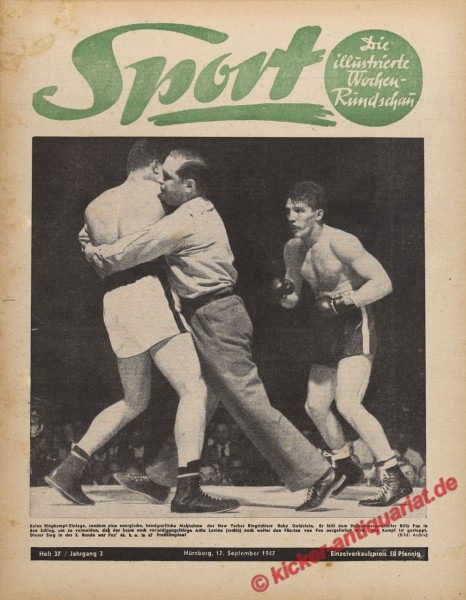 Sportmagazin Nr. 37, 17.9.1947 bis 23.9.1947