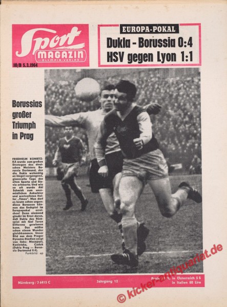 Sportmagazin Nr. 10B, 5.3.1964 bis 11.3.1964