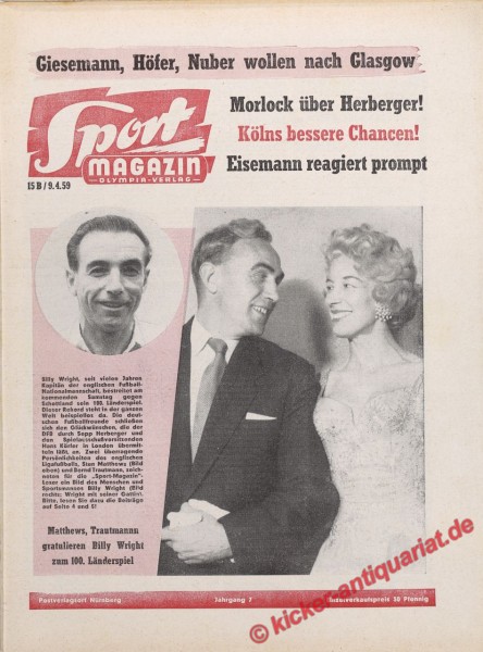 Sportmagazin Nr. 15B, 9.4.1959 bis 15.4.1959