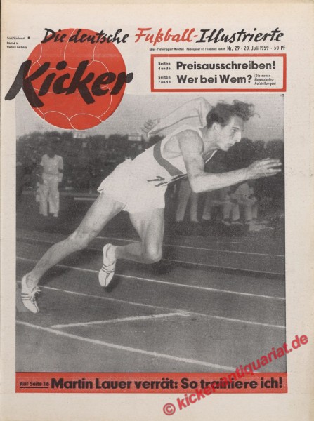 Kicker Nr. 29, 20.7.1959 bis 26.7.1959