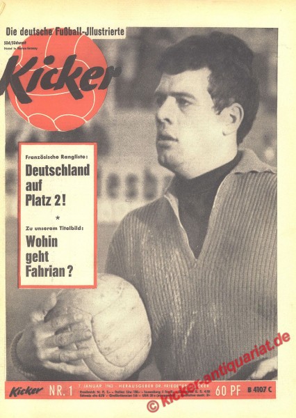 Kicker Nr. 1, 7.1.1963 bis 13.1.1963