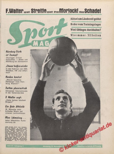 Sportmagazin Nr. 47, 22.11.1950 bis 28.11.1950