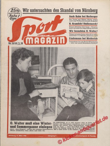 Sportmagazin Nr. 11B, 17.3.1955 bis 23.3.1955
