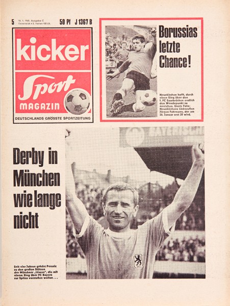 Kicker Sportmagazin Nr. 5, 16.1.1969 bis 22.1.1969