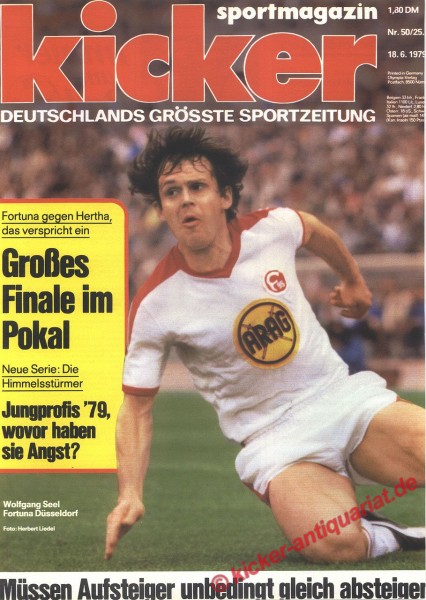 Wolfgang Seel (Fortuna Düsseldorf) Großes Finale im DFB POKAL