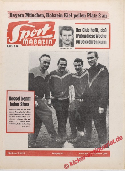Sportmagazin Nr. 6B, 7.2.1962 bis 13.2.1962