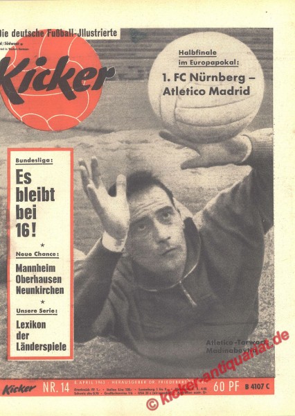 Kicker Nr. 14, 8.4.1963 bis 14.4.1963
