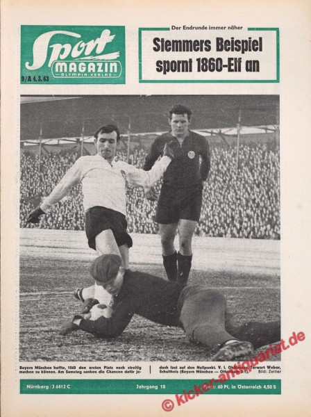 Sportmagazin Nr. 9A, 4.3.1963 bis 10.3.1963
