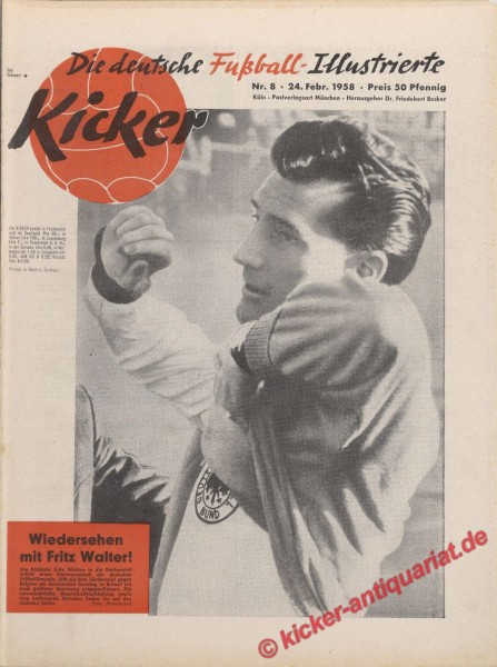 Kicker Nr. 8, 24.2.1958 bis 2.3.1958